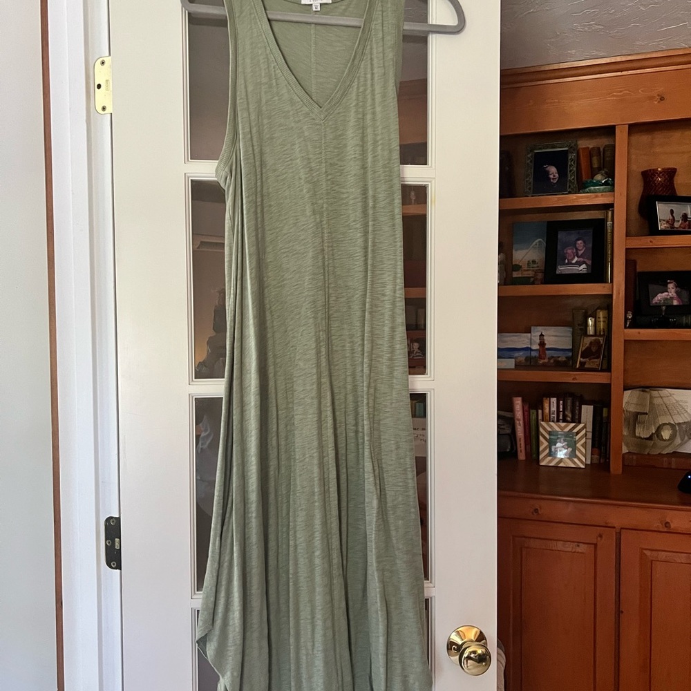 Z Supply Asymmetrical Olive Dress